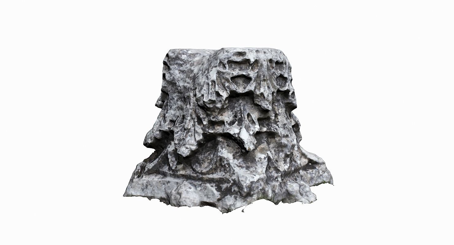 Ancient Ruin Low-poly 3D model_1