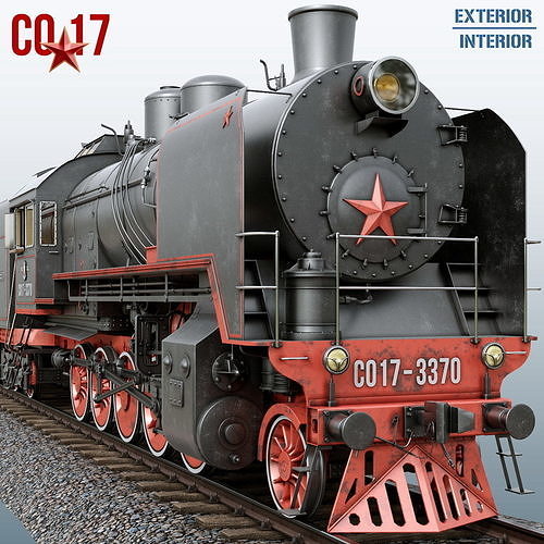 SO-17 train car 3D model
