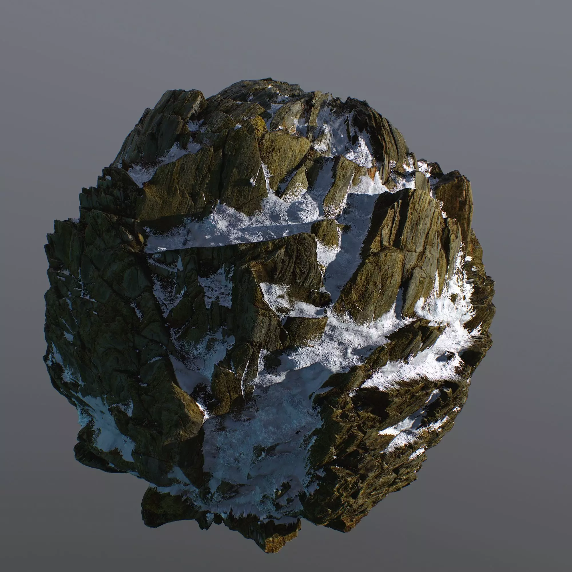 Snowy Slope PBR Texture