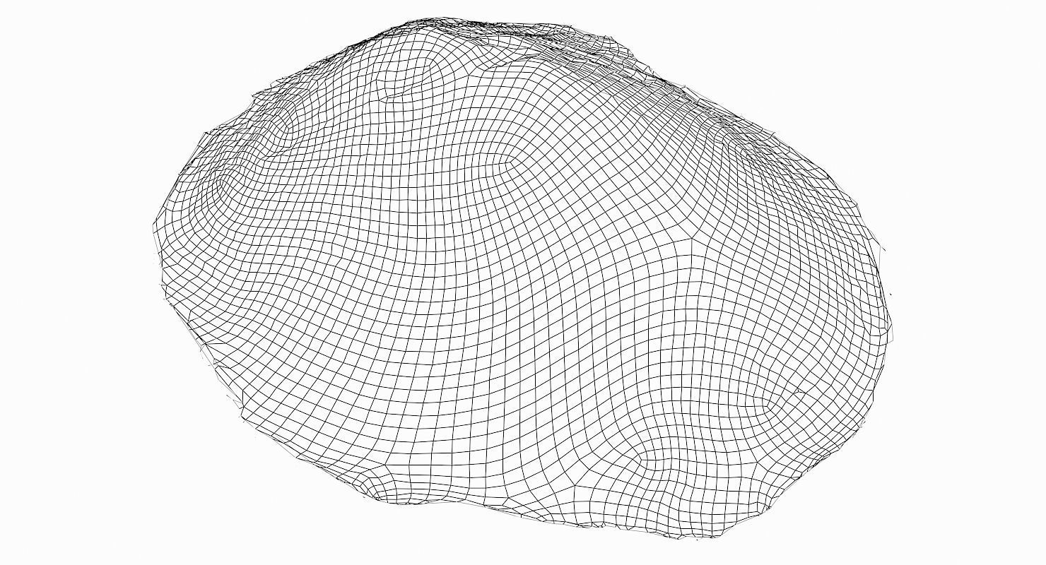 Gravel Hill Low-poly 3D model_7