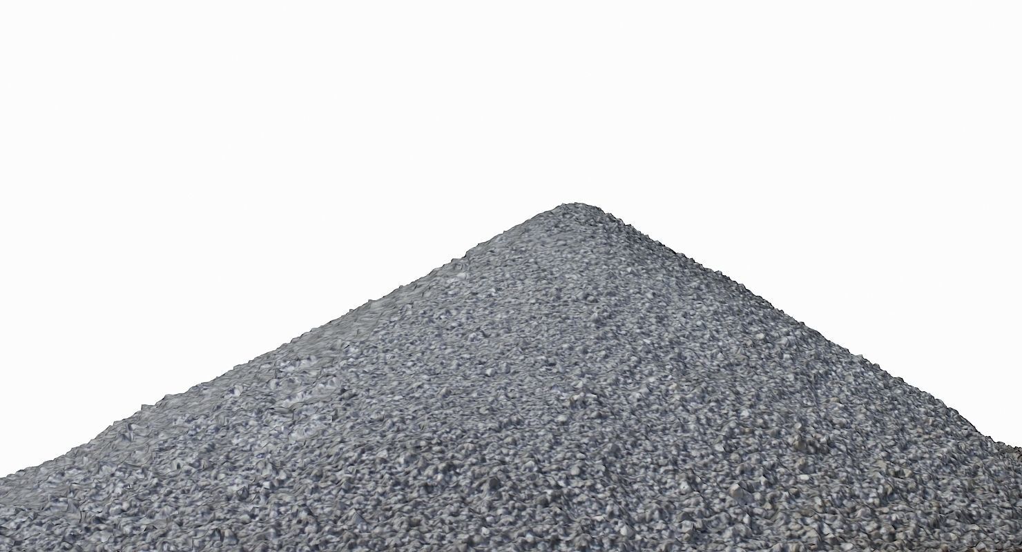 Gravel Hill Low-poly 3D model_6