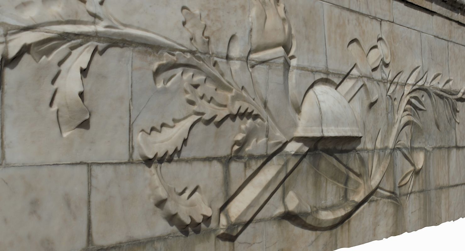 Relief Wall Low-poly 3D model_6