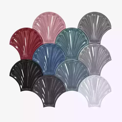Sartoria LE CONCHIGLIE Indoor ceramic 3D Wall Cladding 3d model 3D model