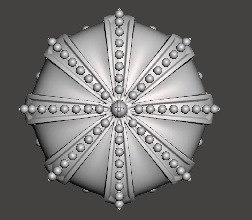 Royal Crown - 3d model for CNC - CFCRoyalCrown01 3D print model_8