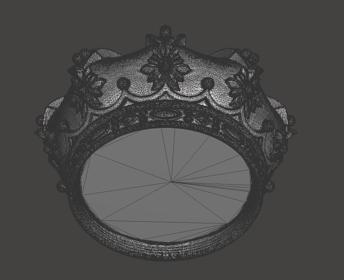 Royal Crown - 3d model for CNC - CFCRoyalCrown01 3D print model_17