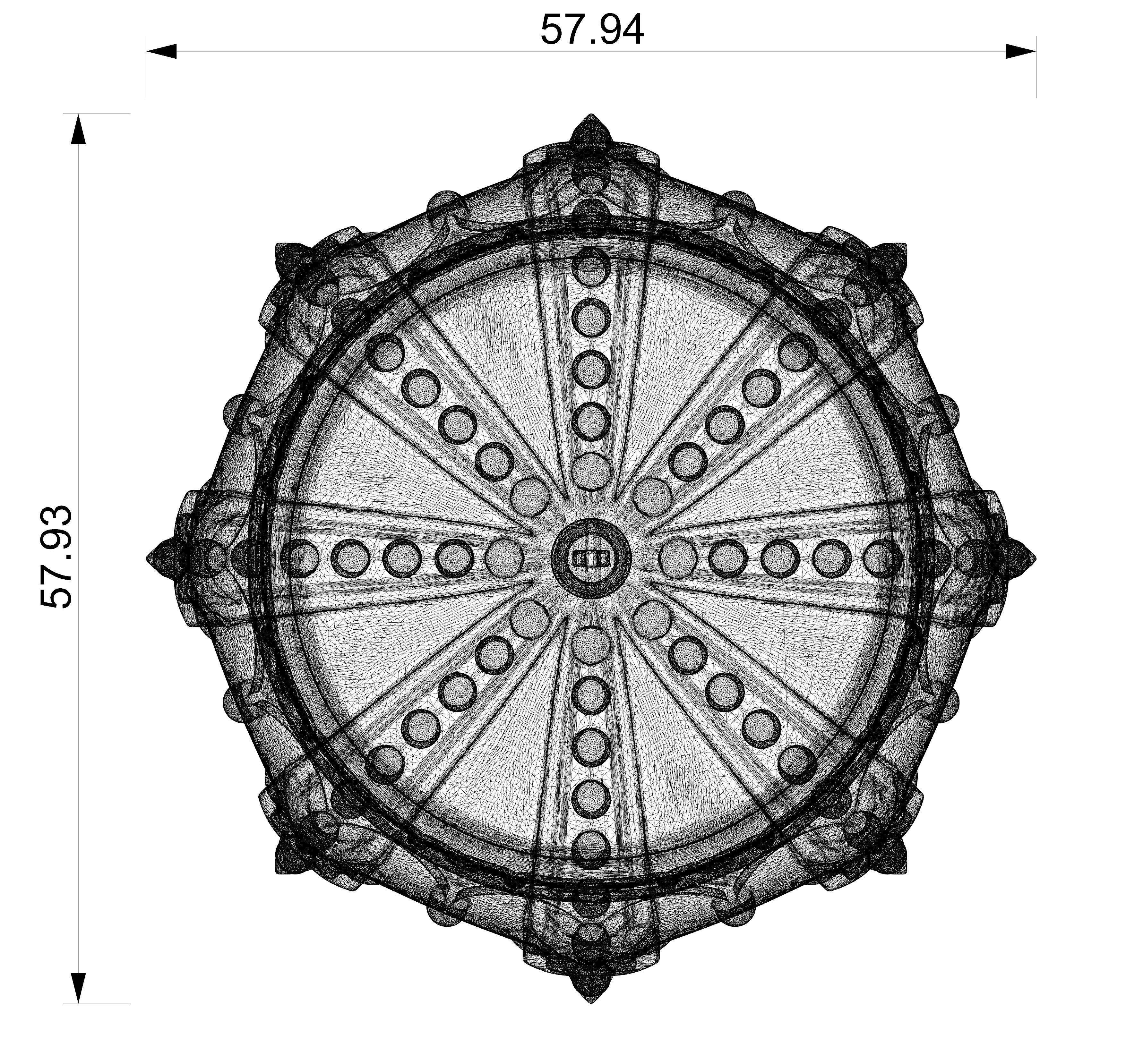 Royal Crown - 3d model for CNC - CFCRoyalCrown01 3D print model_12