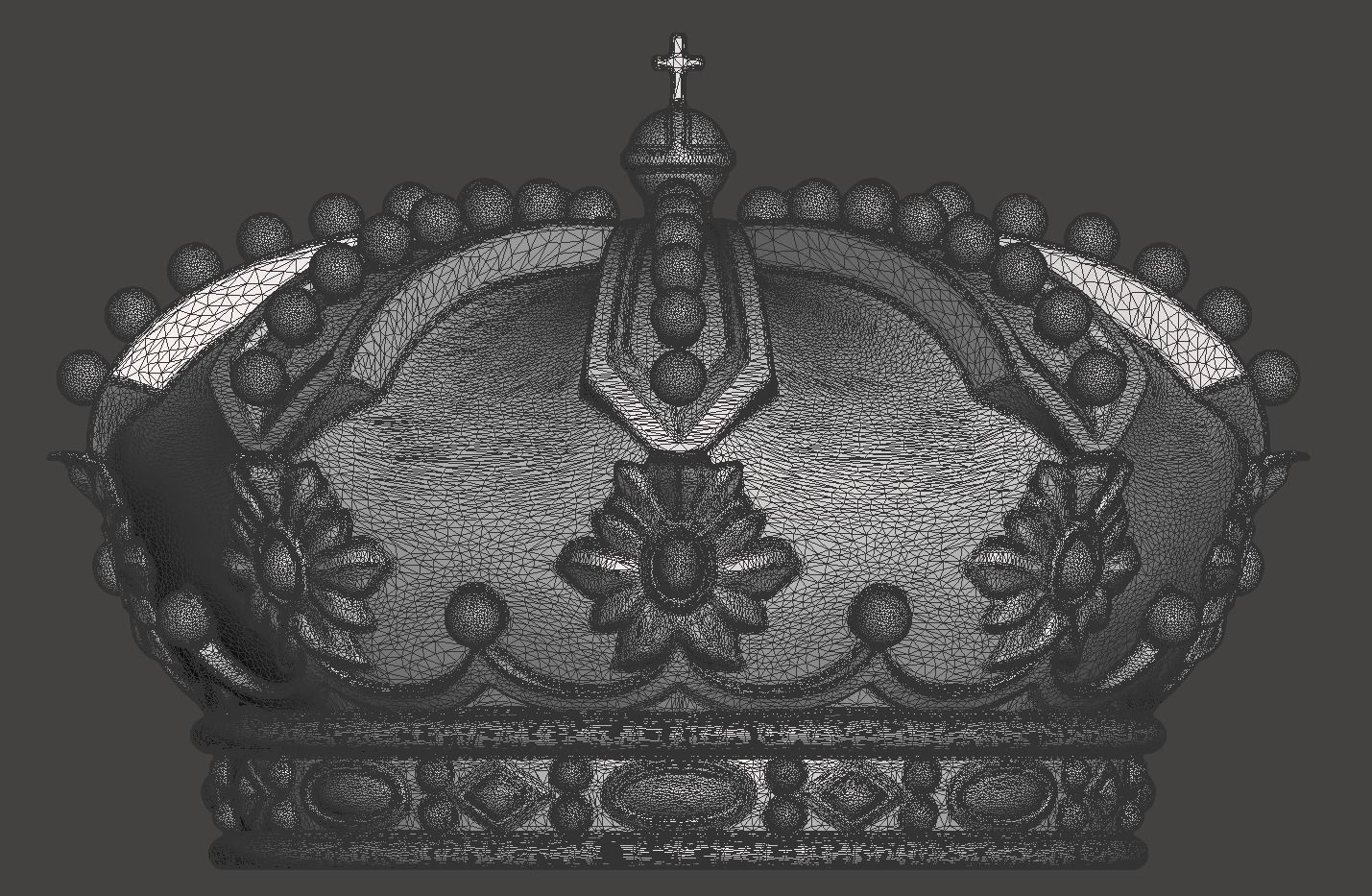 Royal Crown - 3d model for CNC - CFCRoyalCrown01 3D print model_15