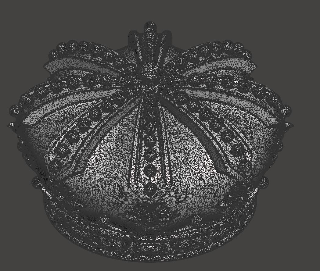 Royal Crown - 3d model for CNC - CFCRoyalCrown01 3D print model_16