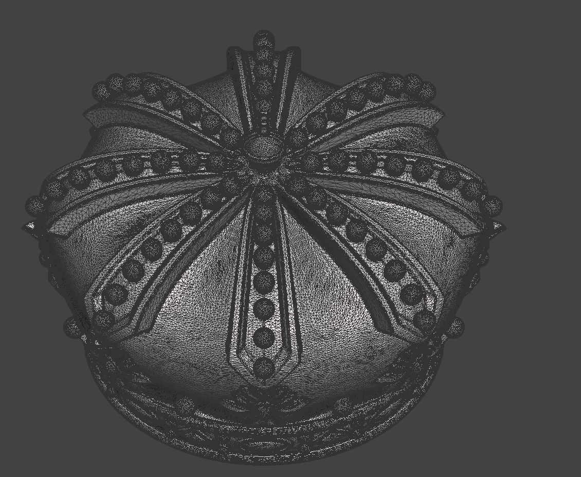 Royal Crown - 3d model for CNC - CFCRoyalCrown01 3D print model_18