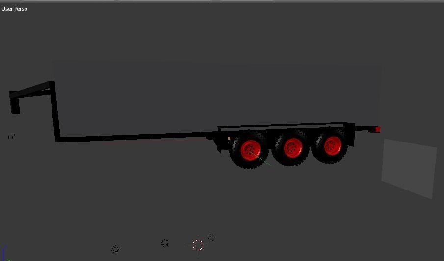Custom 24 foot gooseneck box trailer Free 3D model_4
