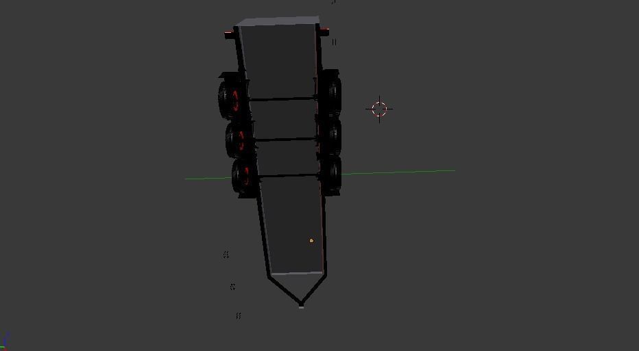 Custom 24 foot gooseneck box trailer Free 3D model_2
