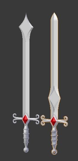 diamond sword 3D model_5