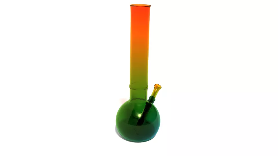 Bong colorful glass 3D model