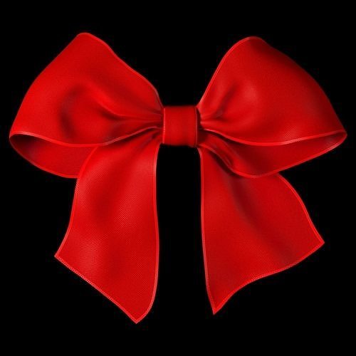 Ribbon bow Low-poly 3D model