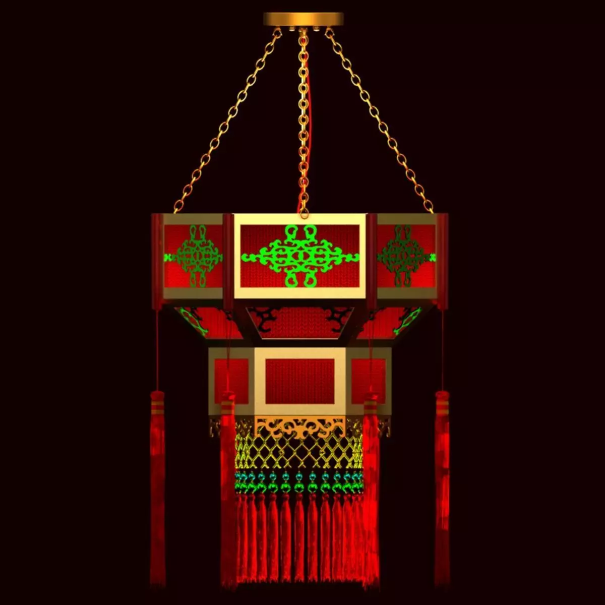 Chinese Palace lantern 3D model