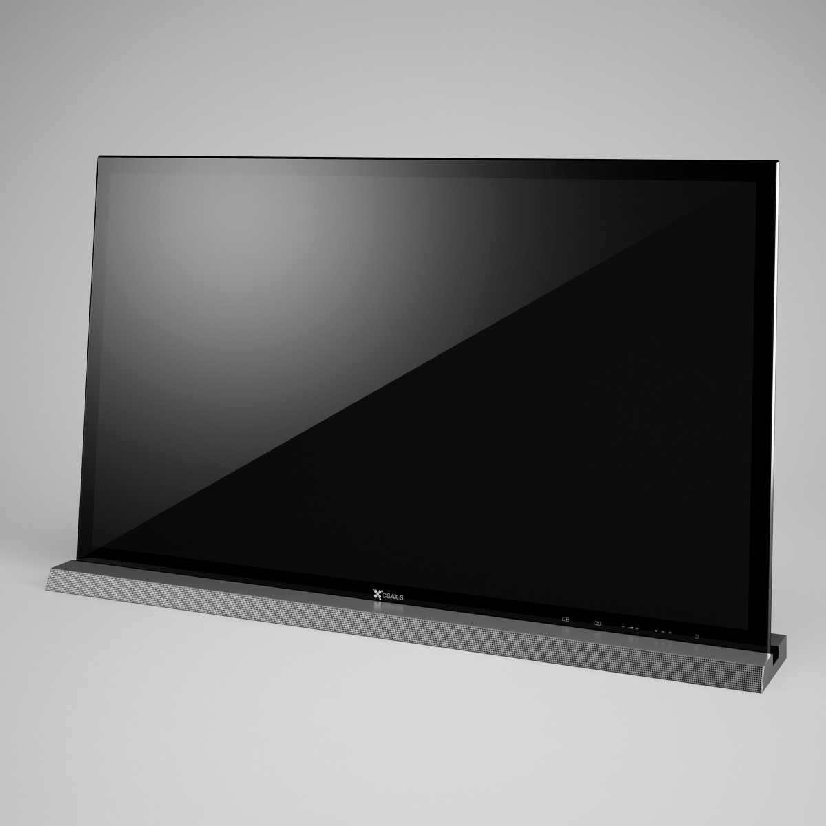CGAxis TV 3D model_1
