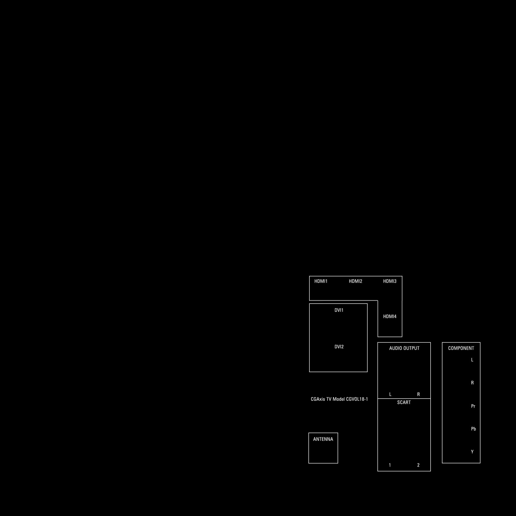 CGAxis TV 3D model_7