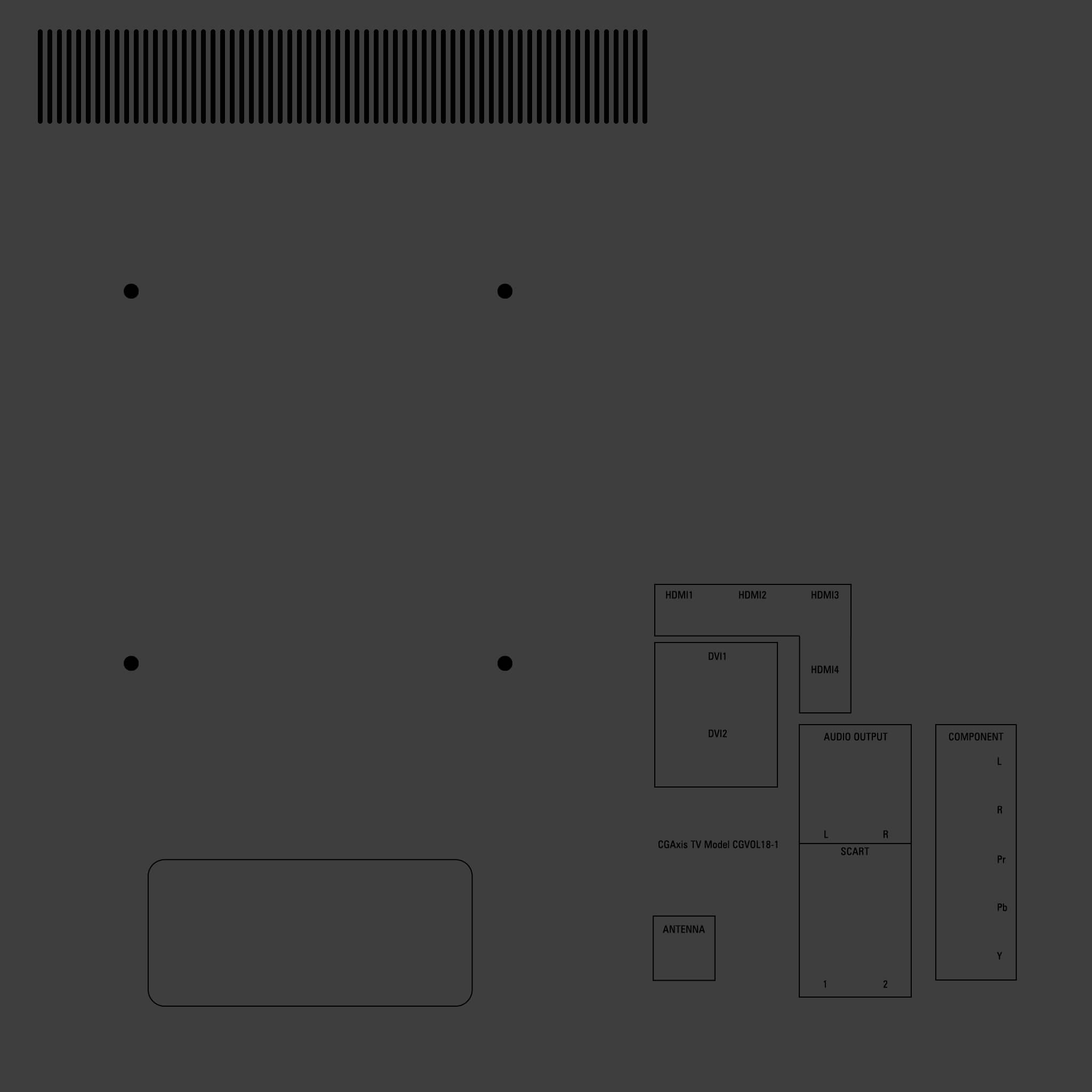 CGAxis TV 3D model_4