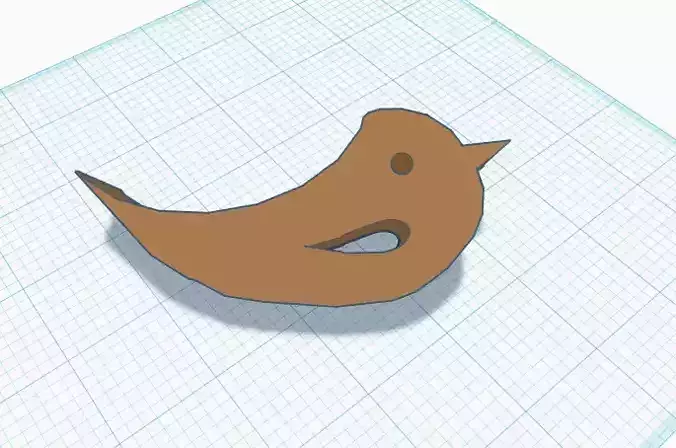 bird door stop 3D print model
