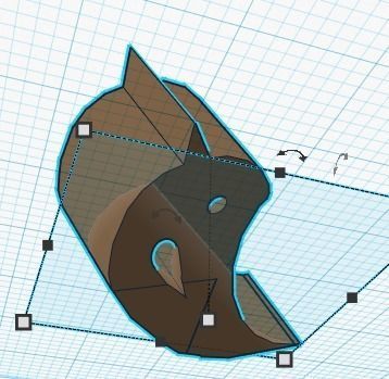 bird door stop 3D print model_4