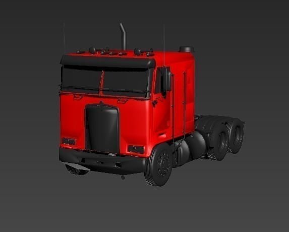 PRICE REDUCED - 1986 Kenworth K-100  6x4  Sleeper Low-poly 3D model