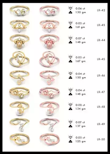 150 Light wt Women ring 3dm stl render detail 3D print model 3D print model