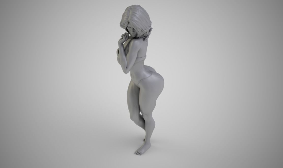 Mystery Girl 3D print model_2
