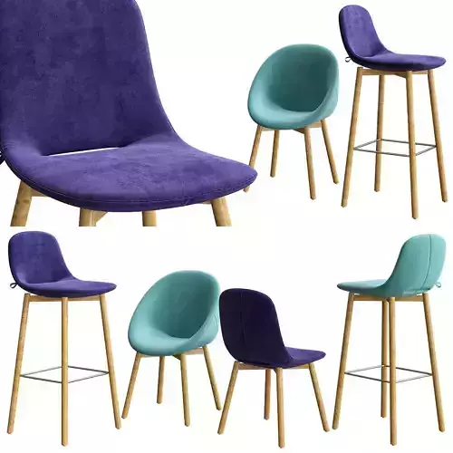 Artifort Beso meeting and dining chair 3d model