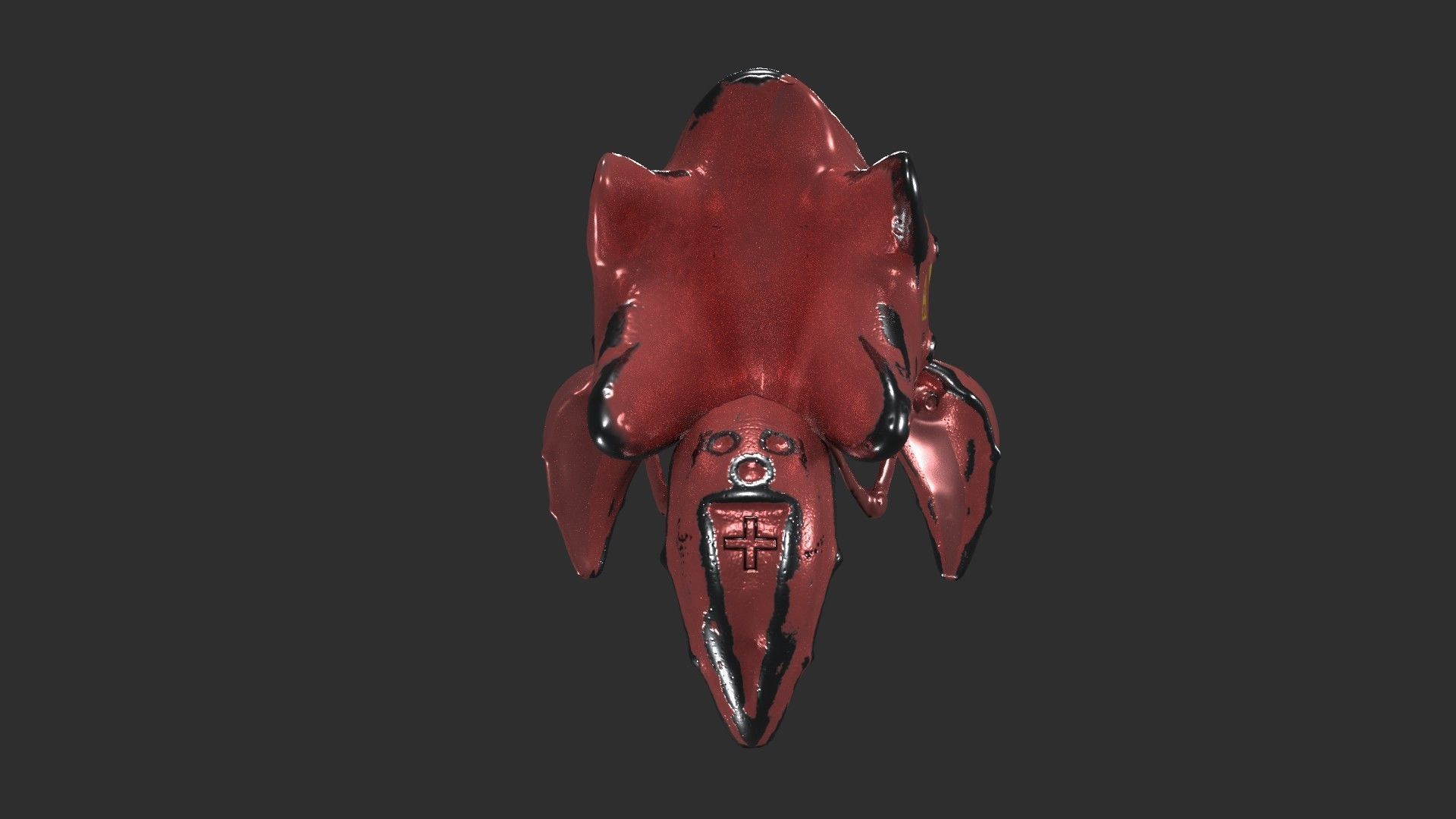 Robo Spider Scifi Low-poly 3D model_20