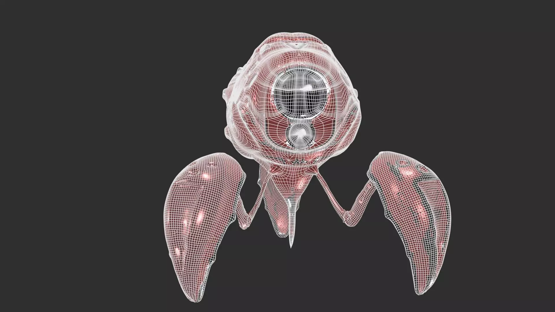 Robo Spider Scifi Low-poly 3D model_0