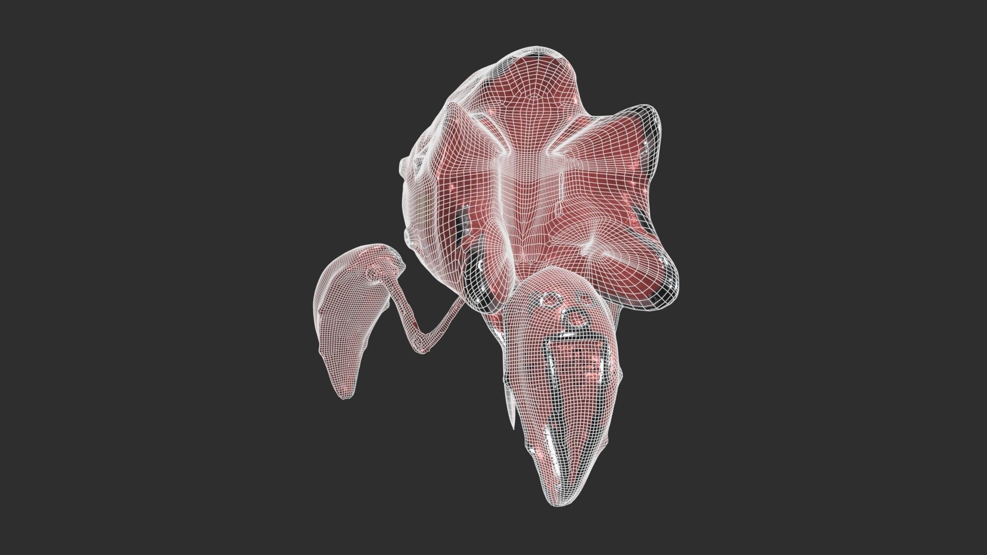 Robo Spider Scifi Low-poly 3D model_23