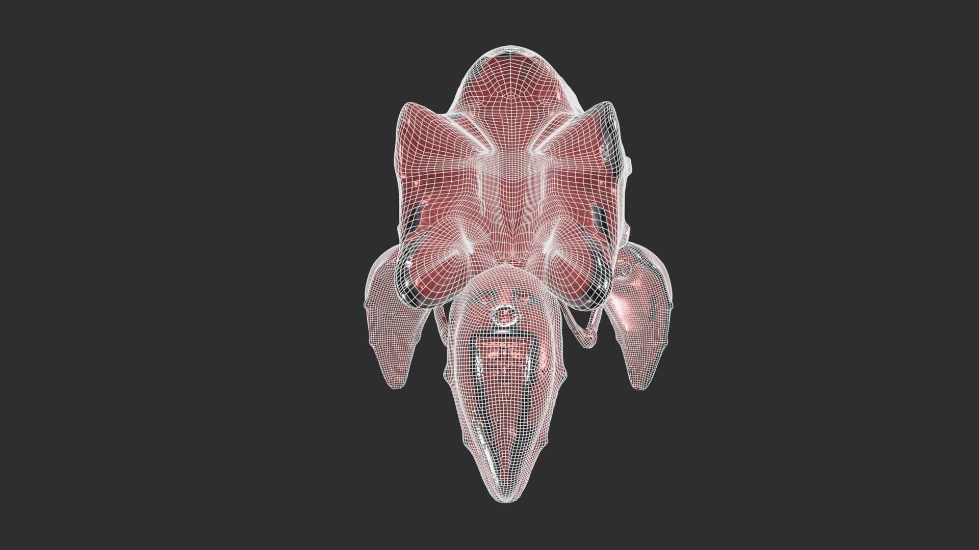 Robo Spider Scifi Low-poly 3D model_21