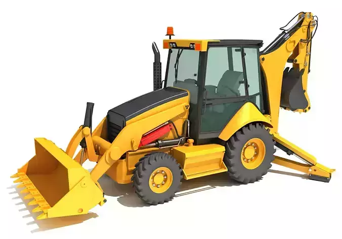 Backhoe Loader 3D model
