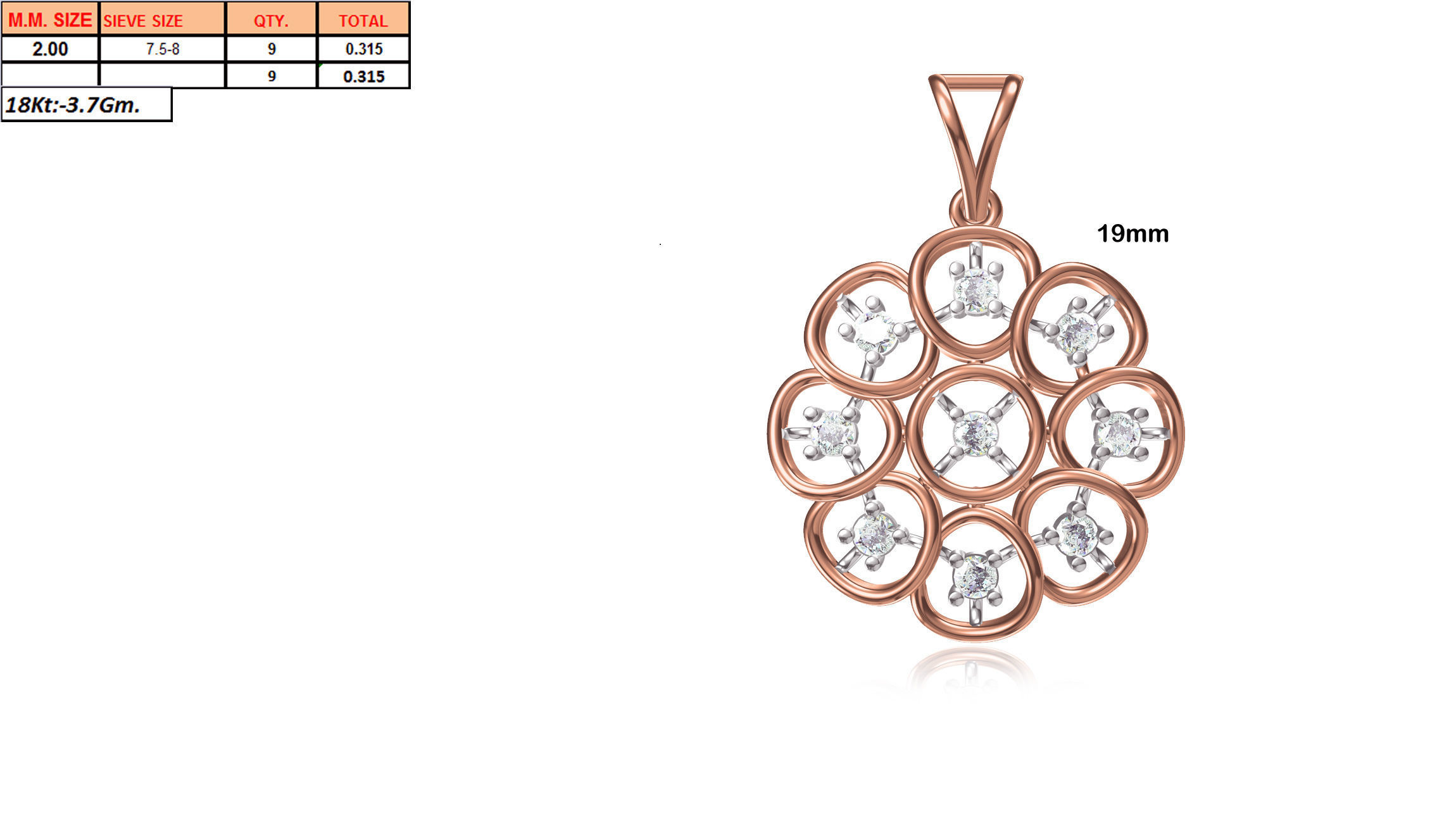 150 Pendant Jewelcad File print model bulk collection 3D print model_125