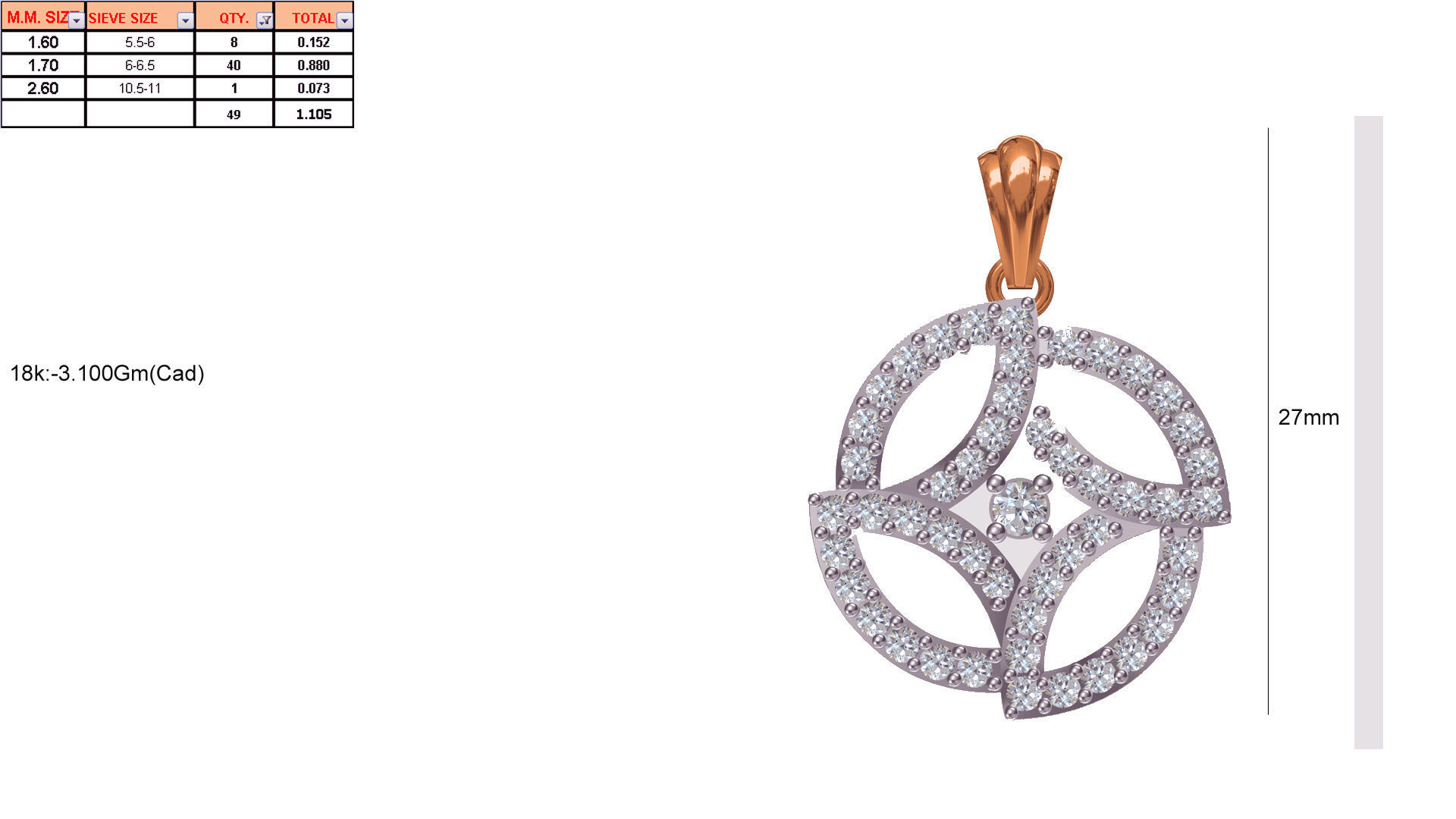 150 Pendant Jewelcad File print model bulk collection 3D print model_128