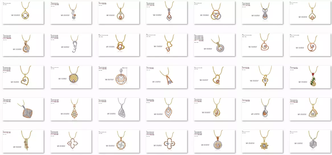 150 Pendant Jewelcad File print model bulk collection 3D print model_0