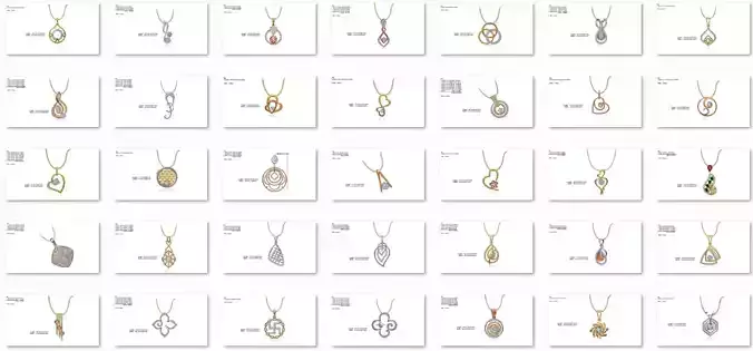 150 Pendant Jewelcad File print model bulk collection 3D print model