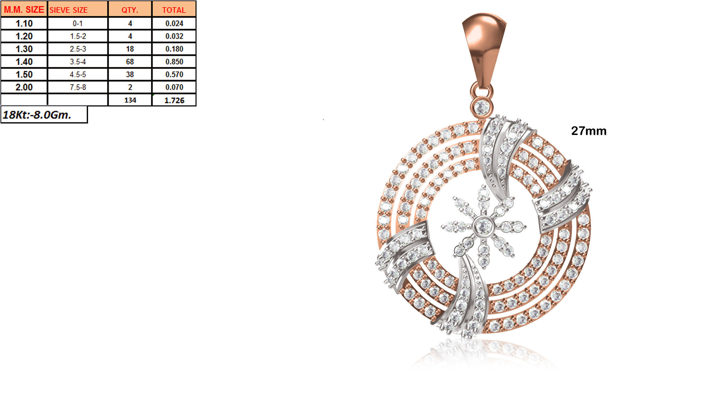 150 Pendant Jewelcad File print model bulk collection 3D print model_113