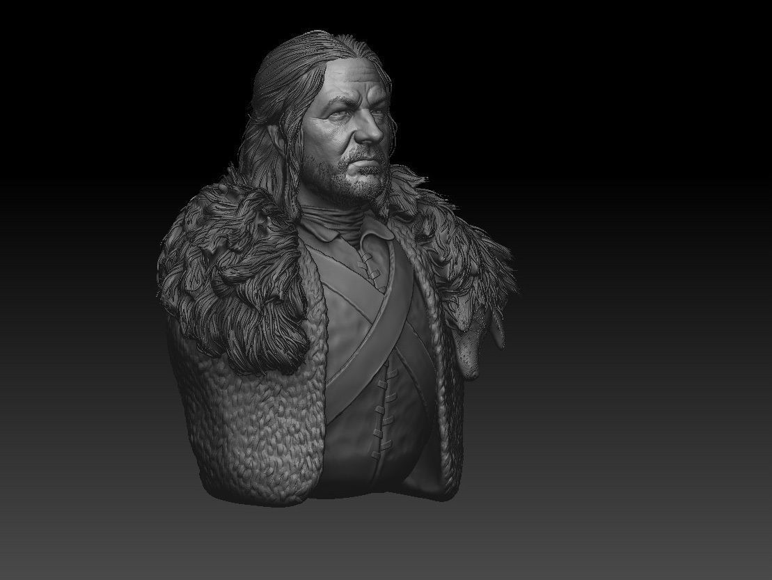 Sean Bean - Ned Stark - Game Of Thrones 3D print model_3