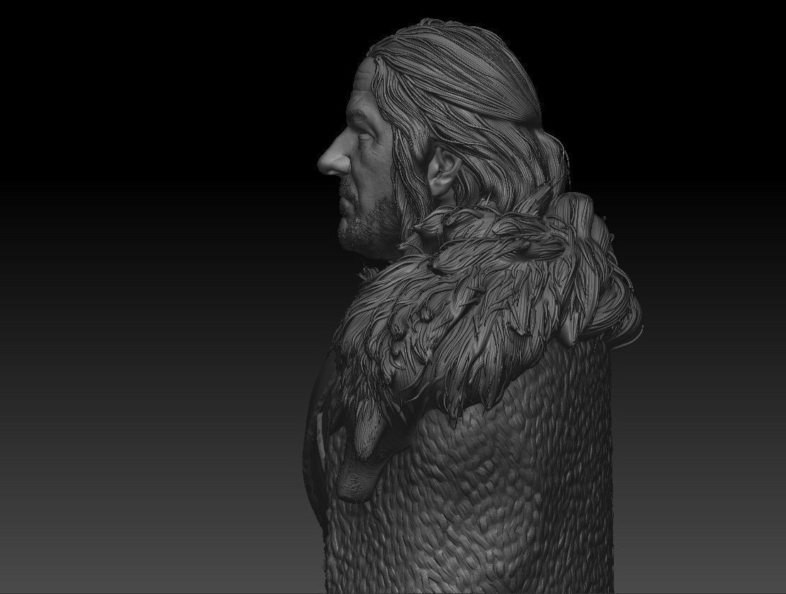 Sean Bean - Ned Stark - Game Of Thrones 3D print model_5