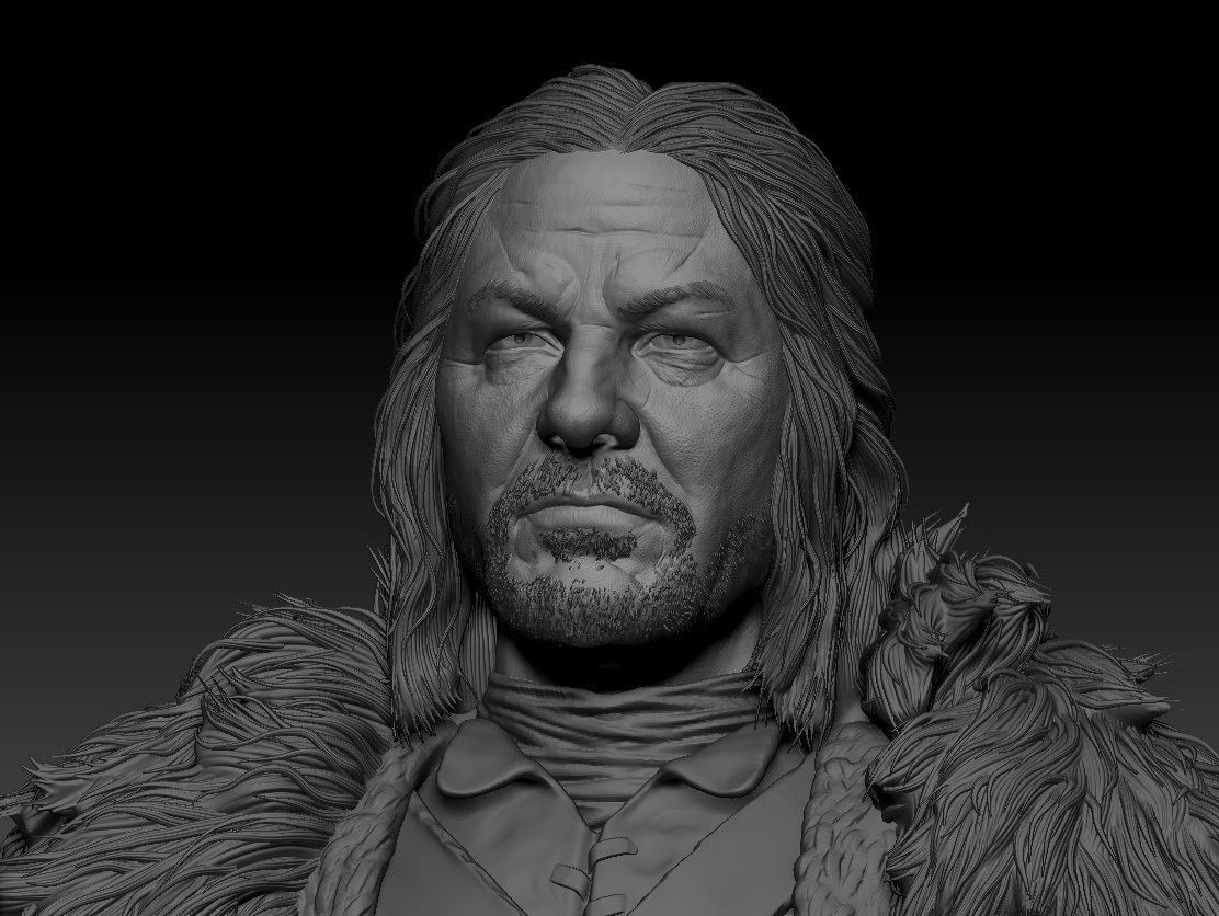 Sean Bean - Ned Stark - Game Of Thrones 3D print model_8