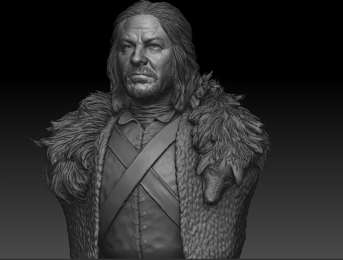Sean Bean - Ned Stark - Game Of Thrones 3D print model_4