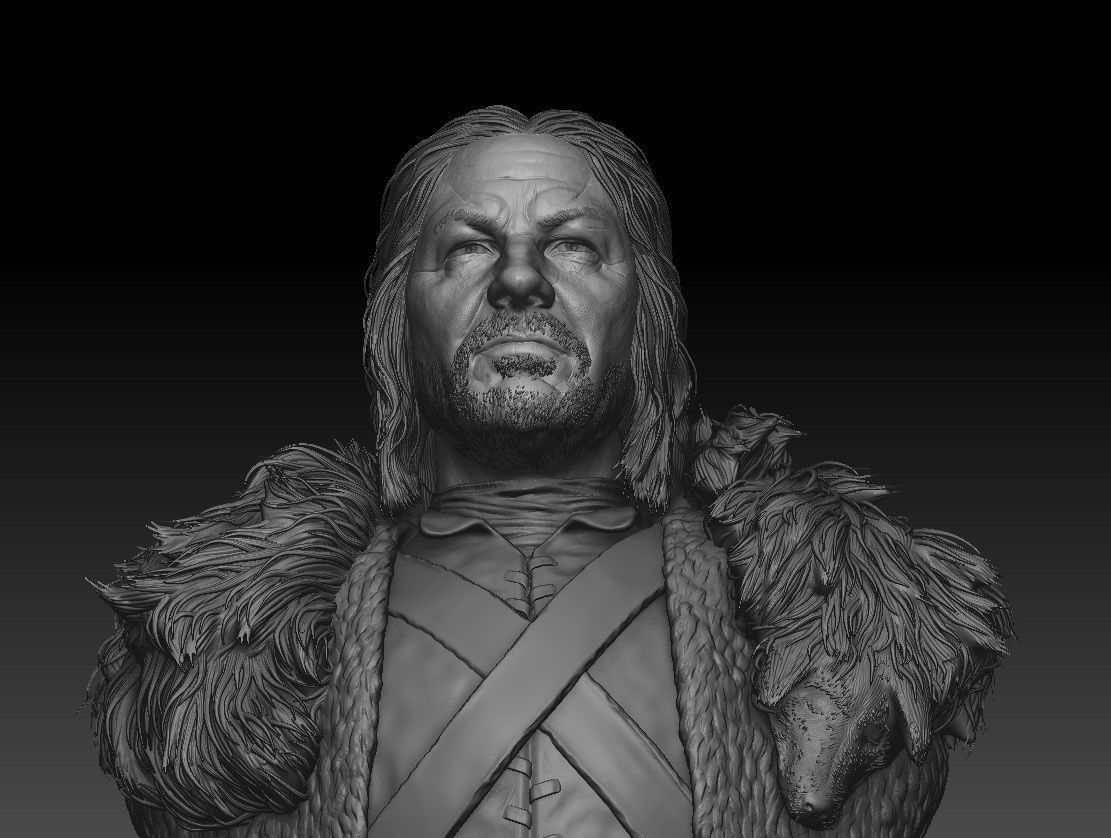 Sean Bean - Ned Stark - Game Of Thrones 3D print model_2