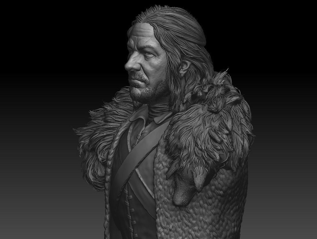 Sean Bean - Ned Stark - Game Of Thrones 3D print model_7