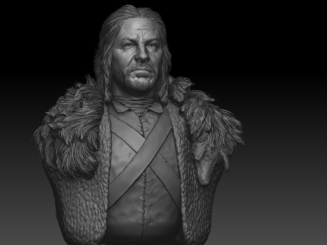 Sean Bean - Ned Stark - Game Of Thrones 3D print model_1