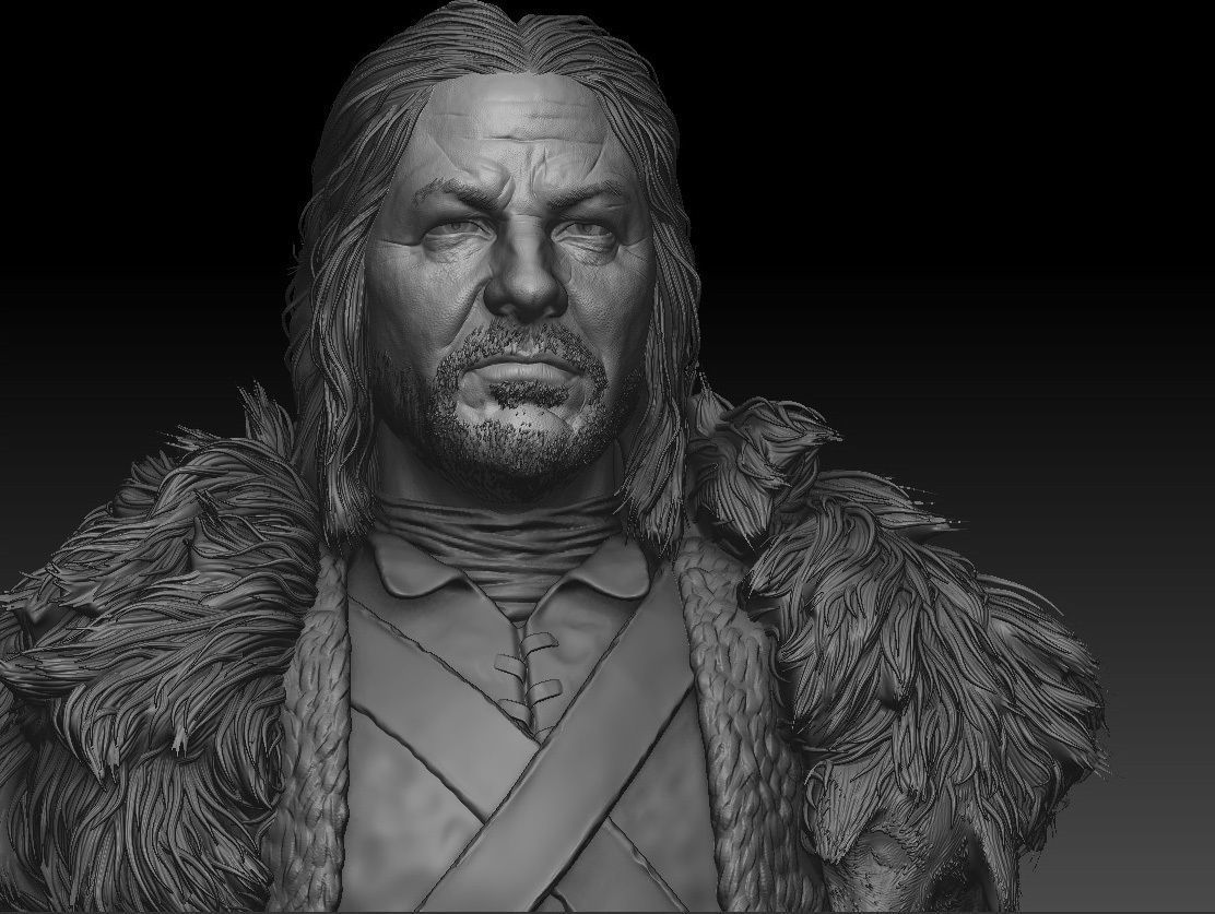 Sean Bean - Ned Stark - Game Of Thrones 3D print model_6