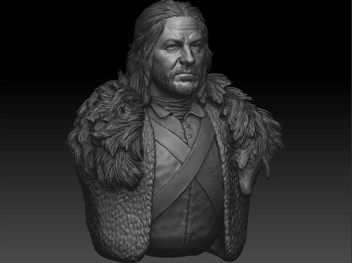 Sean Bean - Ned Stark - Game Of Thrones 3D print model_9