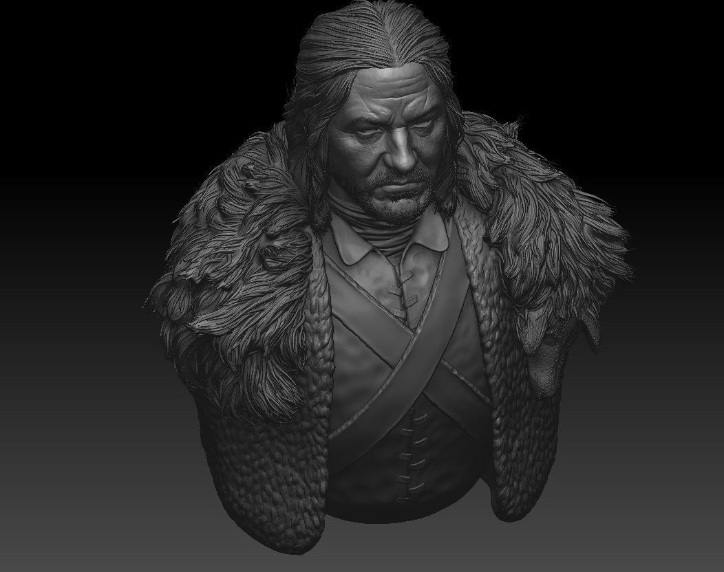 Sean Bean - Ned Stark - Game Of Thrones 3D print model_10