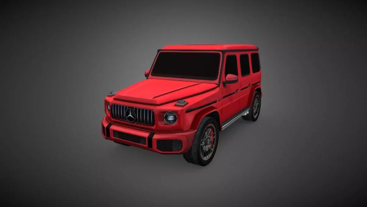 Mercedes G63 AMG 2020 Low-poly 3D model_0