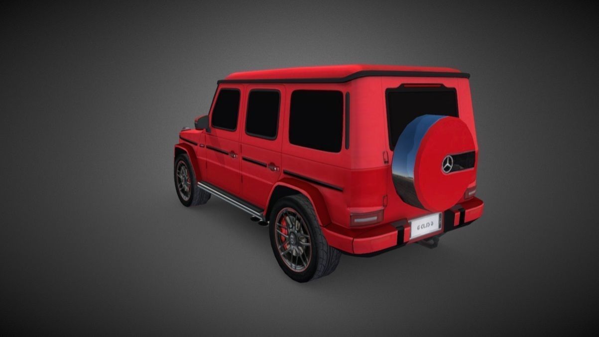 Mercedes G63 AMG 2020 Low-poly 3D model_1